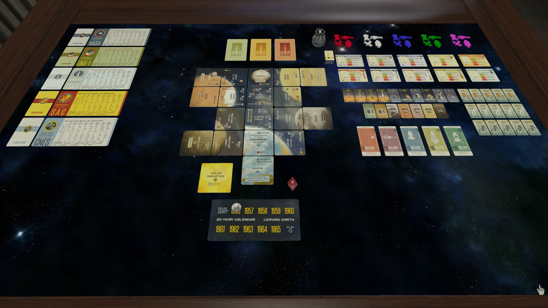 Lumenaris Boardgame Leaving Earth w/Mercury Expansion New